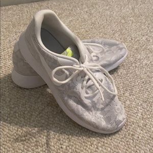 White Lace Nike Tennis shoes